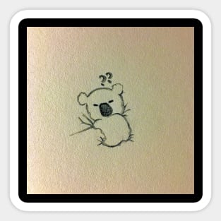 Cute Koala Clingy Little Bear Sticker